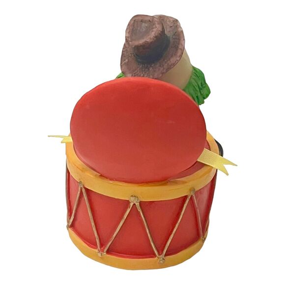 VTG 26CB Jack In The Box CLOWN IN A DRUM FIGURINE Spring Head 5" Fun Cake Topper - Picture 5 of 7